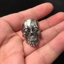 Load image into Gallery viewer, TS Handmade Silver Retro 925 Sterling Silver Skull Ring