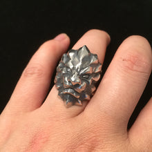 Load image into Gallery viewer, Lion Head Retro 925 Sterling Silver Ring
