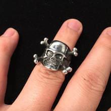 Load image into Gallery viewer, Skull Skeleton Bone 925 Sterling Silver Retro Ring