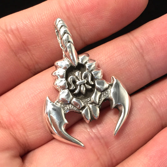 Retro Silver Scorpion Pendant