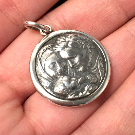 Vintage Coin 925 Sterling Silver Pendants