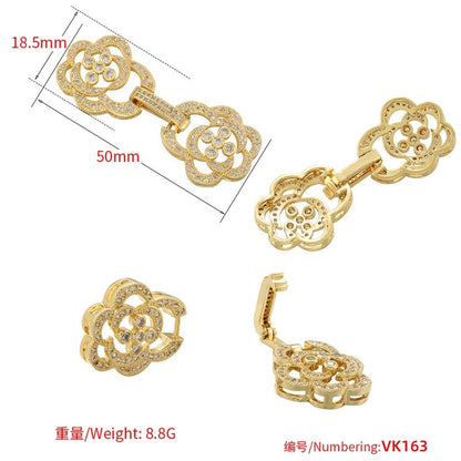 1 Pcs Hooks Accesories Supplies Brass Cubic Zirconia Connectors
