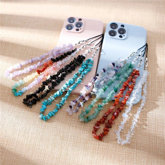 Creative Gravel Stone Phone Chain