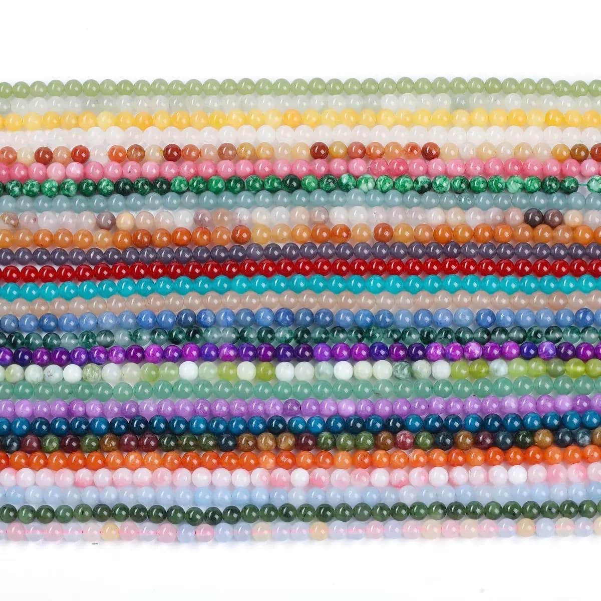 $1.99-8mm Color Jade Beads Round Smooth/Faceted Beads