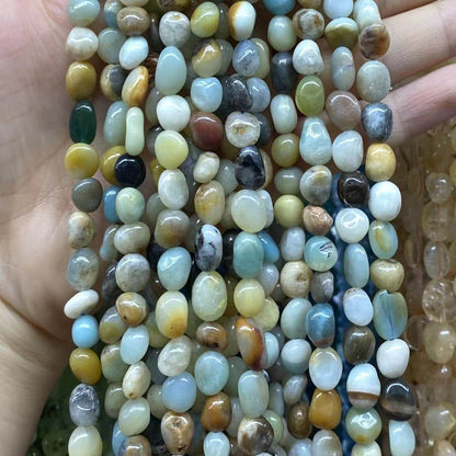 Irregular Smooth Beads 6-8mm Gemstone/Quartz/Jasper/Agate