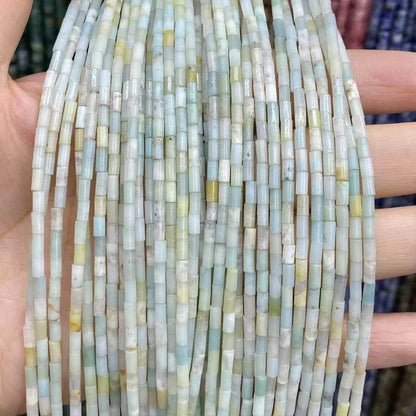 Tube Shape Amazonite Beads