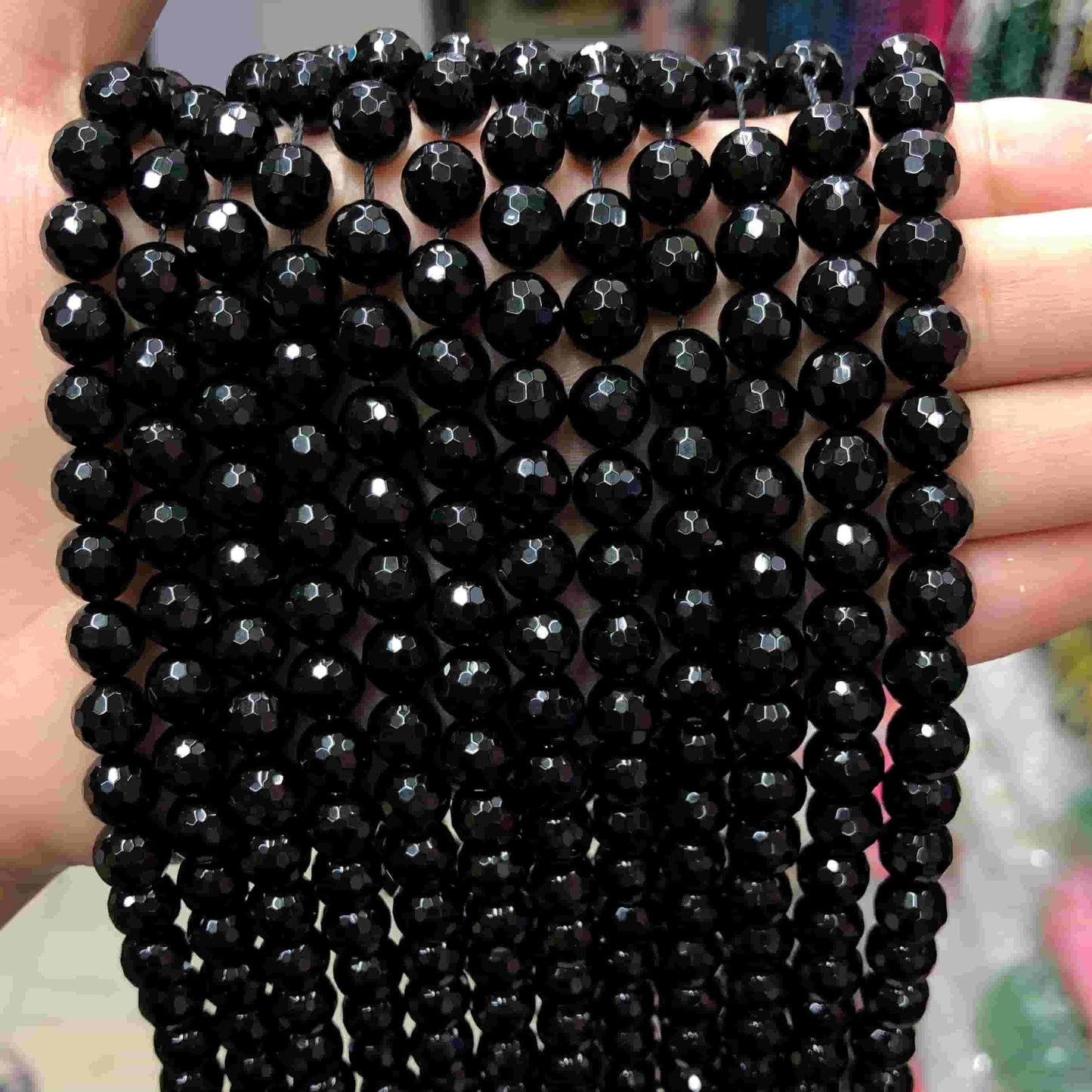 #1 Round Aagte Beads 6mm/8mm/10mm/12mm
