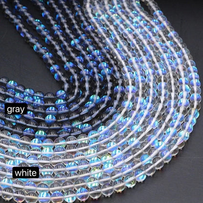 Mystic Aura Quartz Beads, Aurora Borealis Crystal 6-12mm