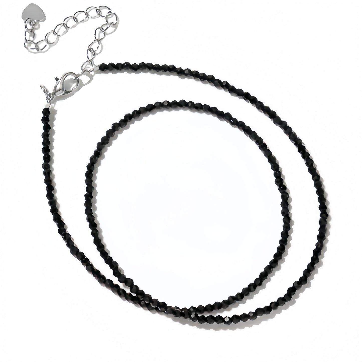 2mm Shining Beads Stone Necklace Choker Jewelry