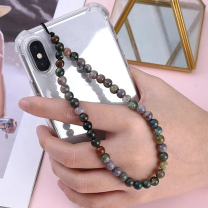 6MM Beaded Phone Chain New Anti Lost Phone Strap 32cm