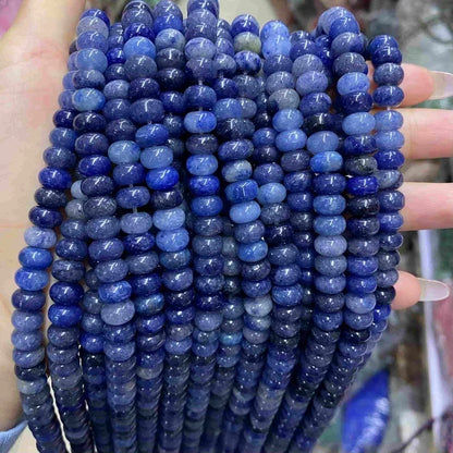 Smooth Rondelle Aventurine Beads