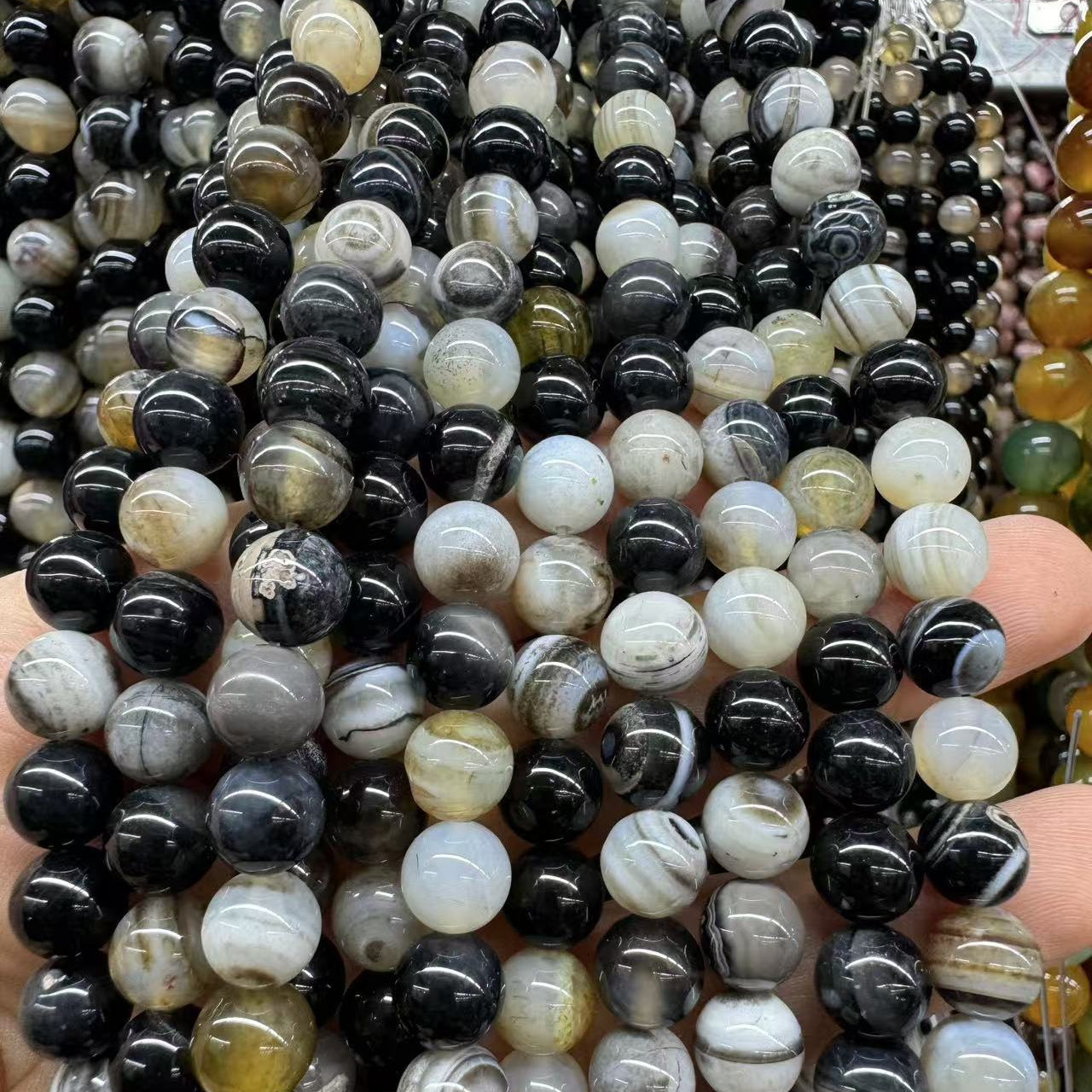 $2.5--8mm #2 Semi- Precious beadsFree Shipping