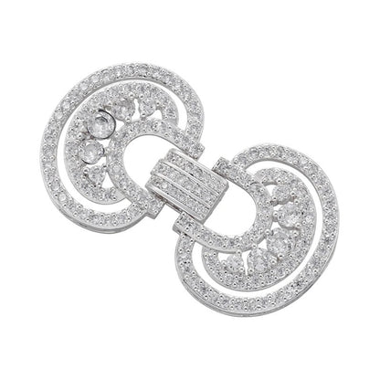 1 Pcs Hooks Accesories Supplies Brass Cubic Zirconia Connectors