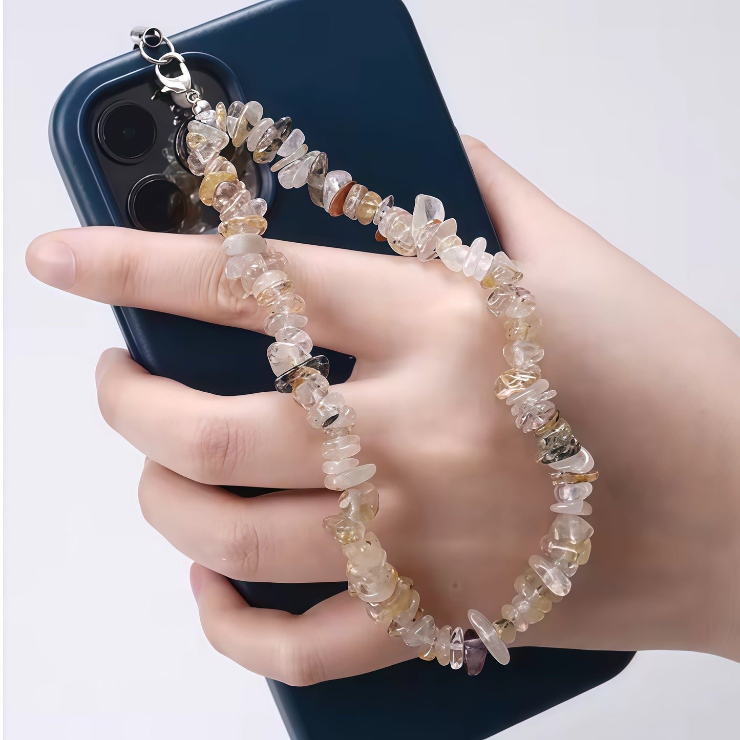 Creative Gravel Stone Phone Chain