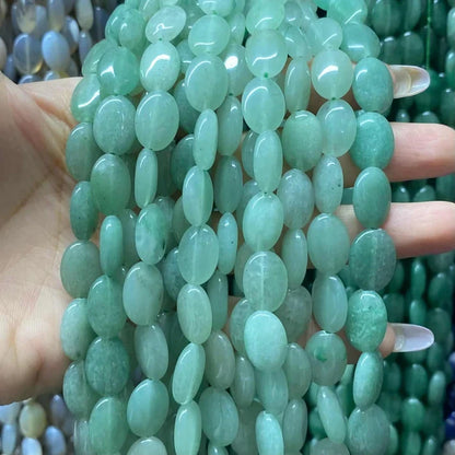 Oval Shape Aventurine Beads