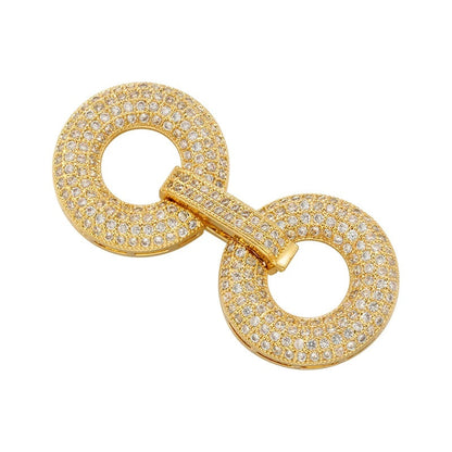1 Pcs Hooks Accesories Supplies Brass Cubic Zirconia Connectors