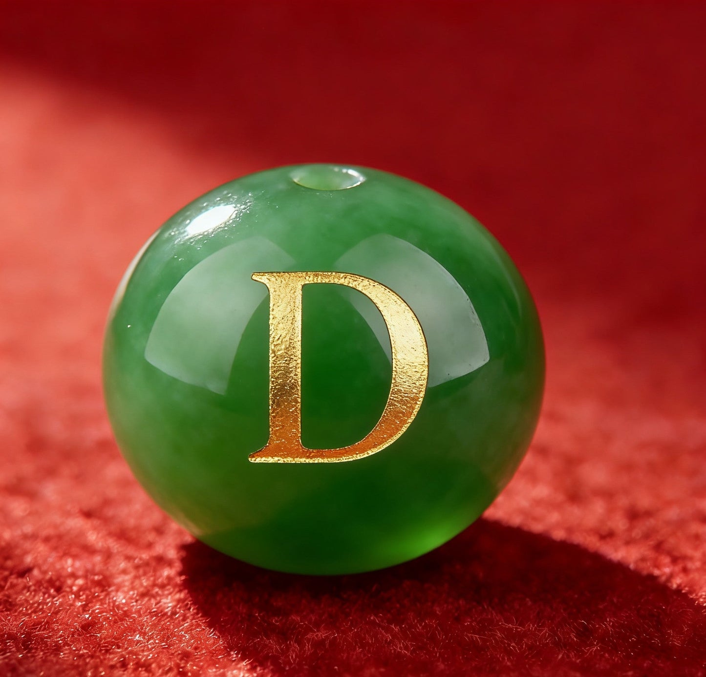 Natural Red Agate Beads - 26 Alphabet Loose Beads for Engraving Customization DIY