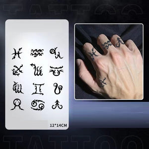 Tattoo Sticker Water Proof-6 Pcs Set TT4