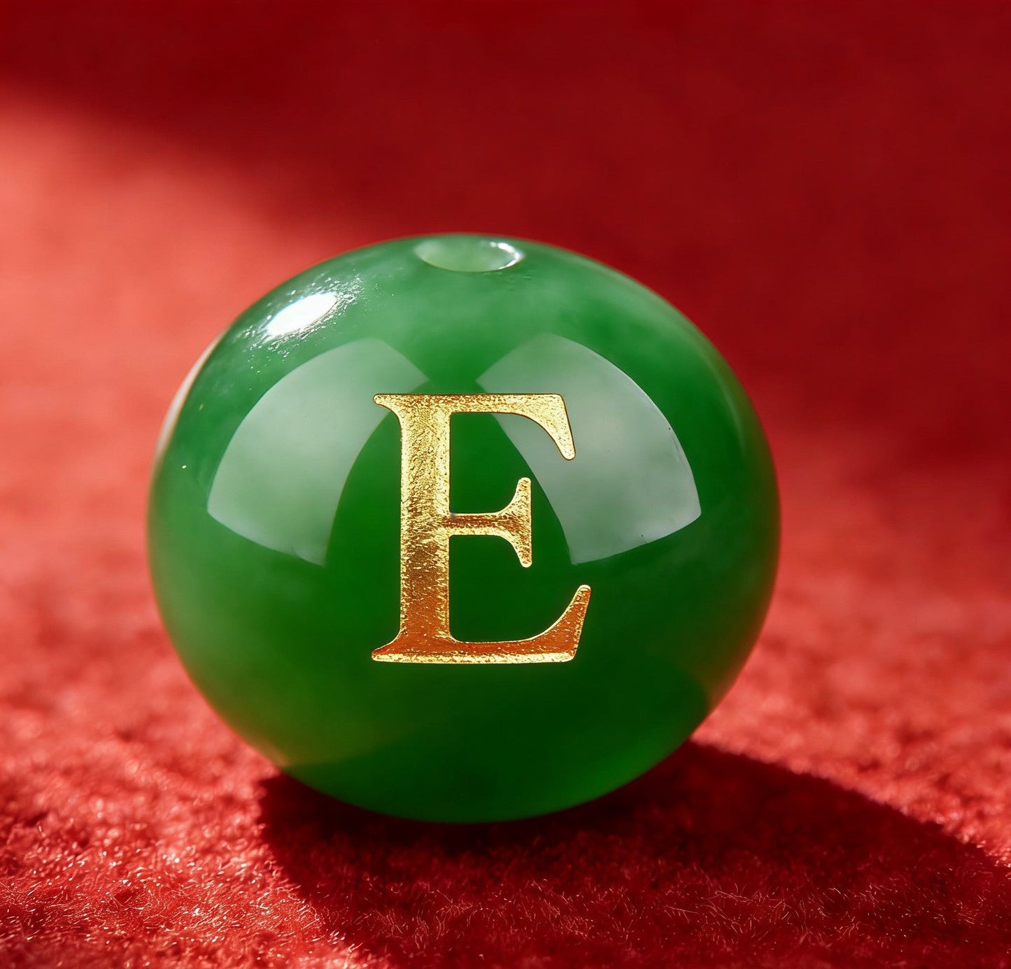 Natural Red Agate Beads - 26 Alphabet Loose Beads for Engraving Customization DIY