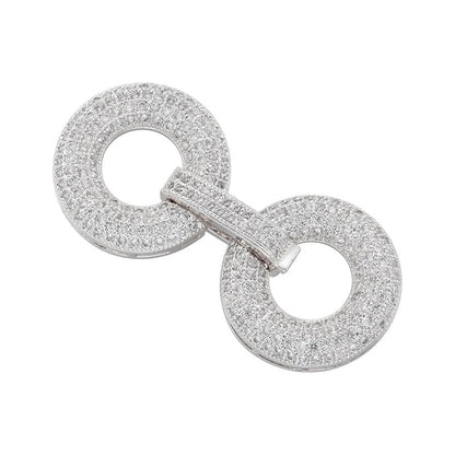 1 Pcs Hooks Accesories Supplies Brass Cubic Zirconia Connectors