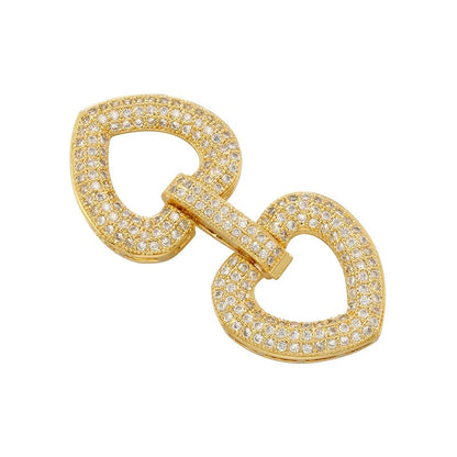 1 Pcs Hooks Accesories Supplies Brass Cubic Zirconia Connectors