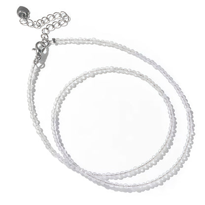 2mm Shining Beads Stone Necklace Choker Jewelry