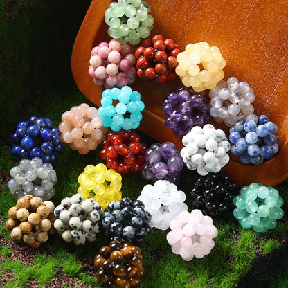 Handmade Crystal Stone Beads Ball Shape 1PCS