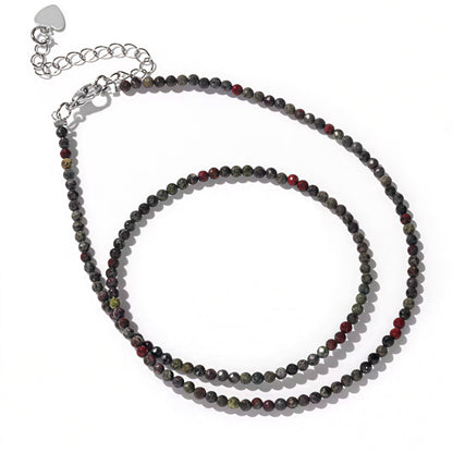 2mm Shining Beads Stone Necklace Choker Jewelry