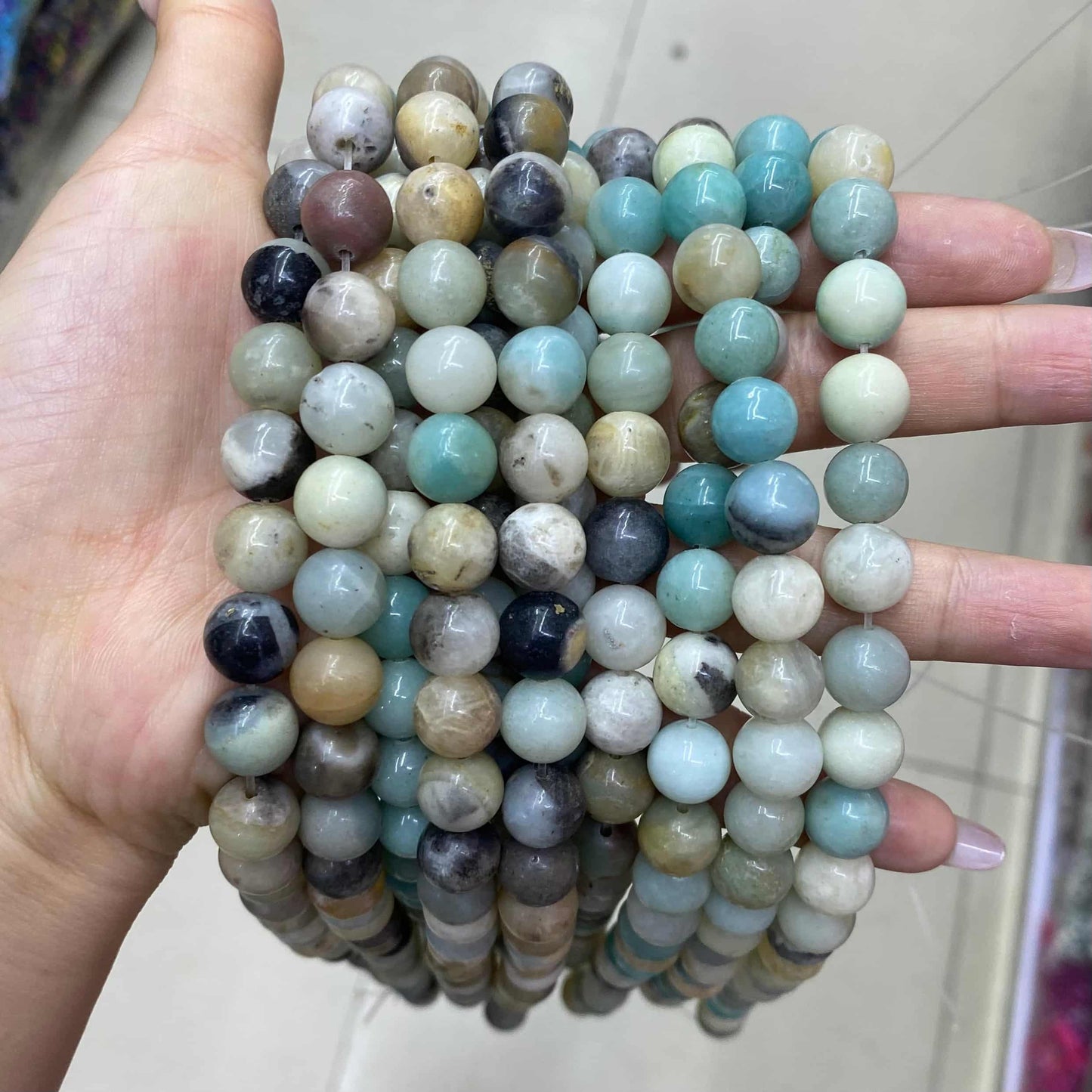 Wholesale Gemstone Beads 4mm 6mm 8mm 10mm 12mm-Loose Bead -Free Shipping （I）