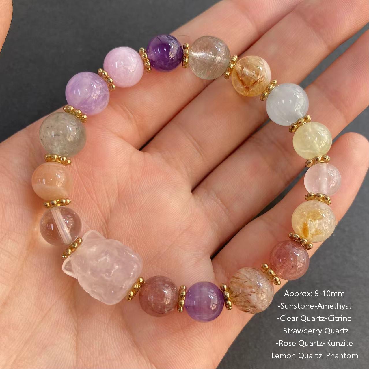Natural Designer Healing Crystal Bracelet Mutiple Styles