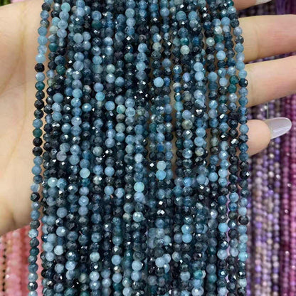 Tiny Round Faceted Beads Gemstone/Quartz/Jasper/Agate 2mm 3mm 4mm