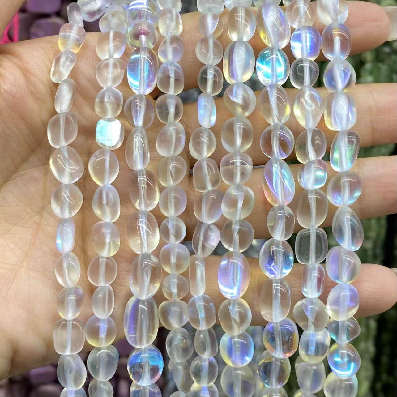 Irregular Smooth Beads 6-8mm Gemstone/Quartz/Jasper/Agate