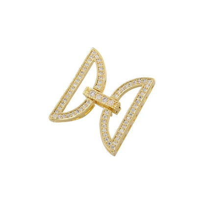 1 Pcs Hooks Accesories Supplies Brass Cubic Zirconia Connectors