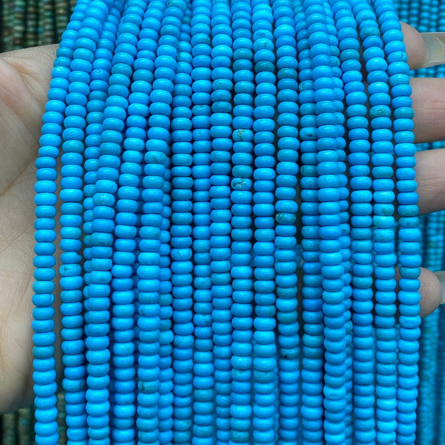 Rondelle & Heshi Turquoise Beads