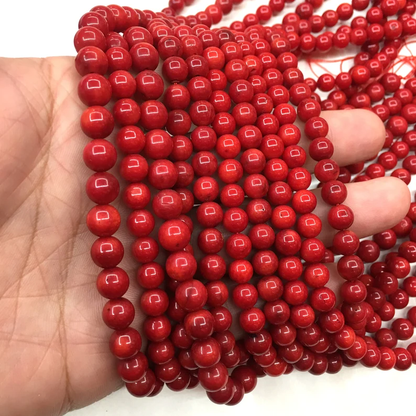 Tube Shape Coral Beads