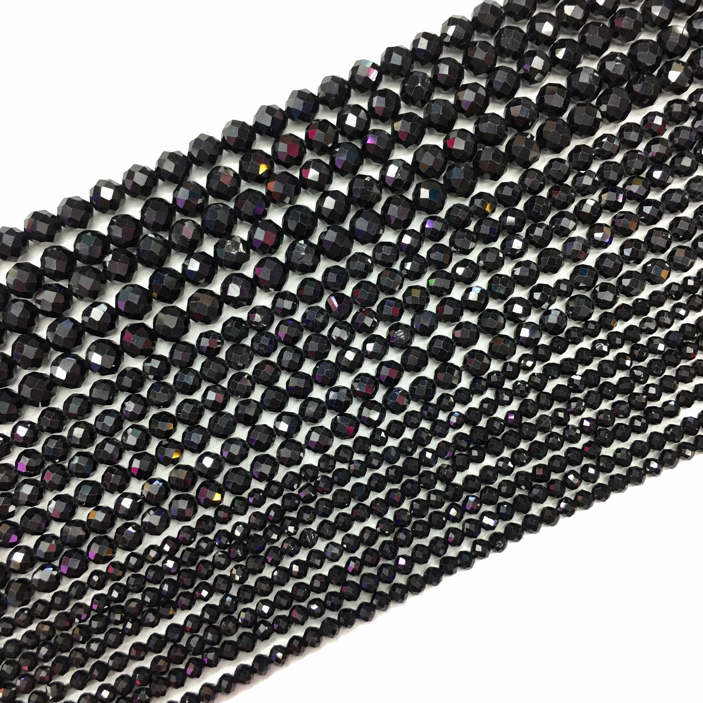 Natural Black Spinel Small Size Loose Beads