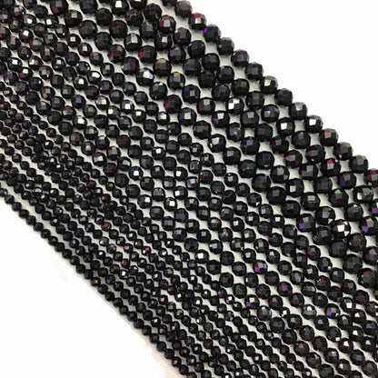 Natural Black Spinel Small Size Loose Beads