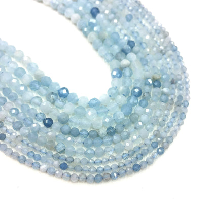 Natural Aquamarine Small Size Loose Beads
