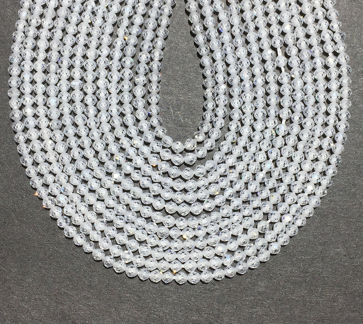 Natural White CZ Small Size Loose Beads
