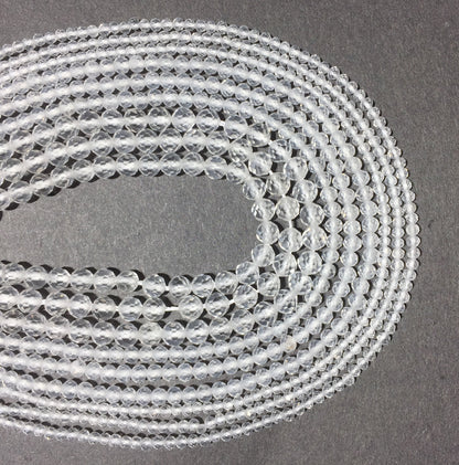 Natural Crystal Clear Quartz Small Size Loose Beads