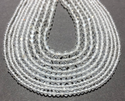 Natural Crystal Clear Quartz Small Size Loose Beads