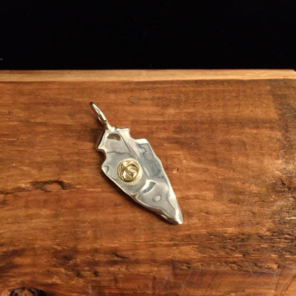 Japan Takahashi Goro Shield Pendant 13x15mm