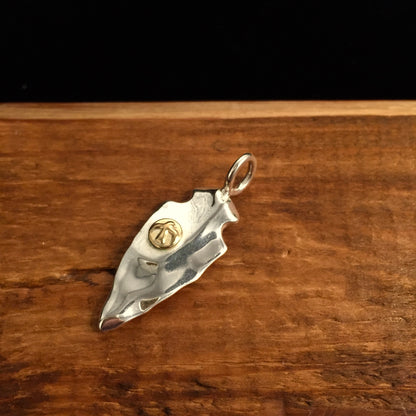 Japan Takahashi Goro Shield Pendant 13x15mm