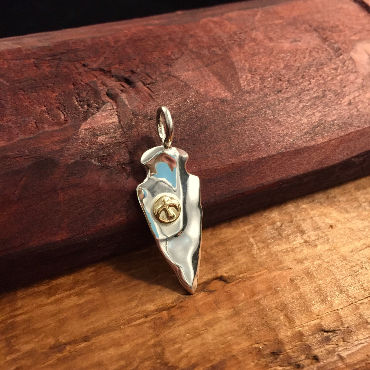 Japan Takahashi Goro Shield Pendant 13x15mm