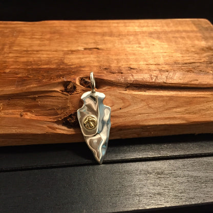 Japan Takahashi Goro Shield Pendant 13x15mm