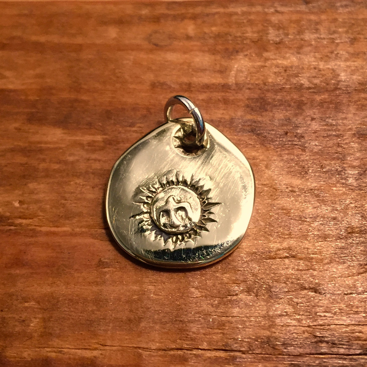 Japan Takahashi Goro Coin Pendant 15x16mm