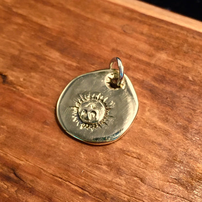 Japan Takahashi Goro Coin Pendant 15x16mm
