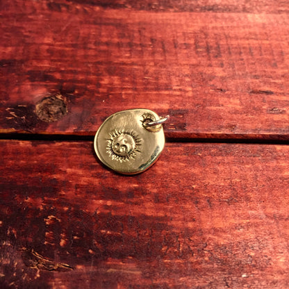 Japan Takahashi Goro Coin Pendant 15x16mm