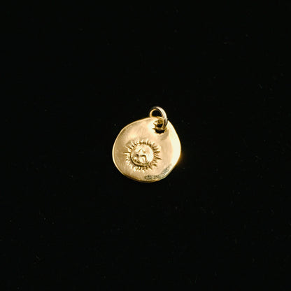 Japan Takahashi Goro Coin Pendant 15x16mm
