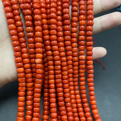 Rondelle & Heshi Shape Coral Beads